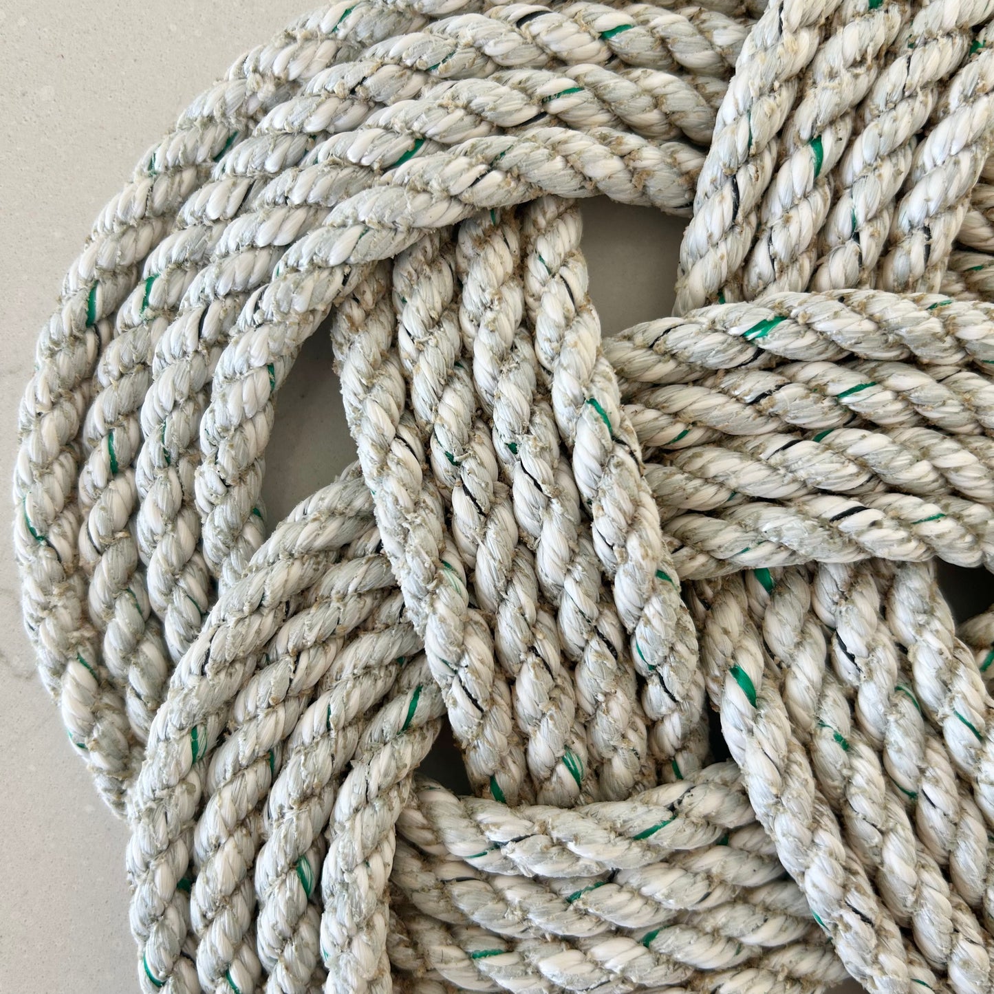 Celtic Knot Trivet in Gray with Green