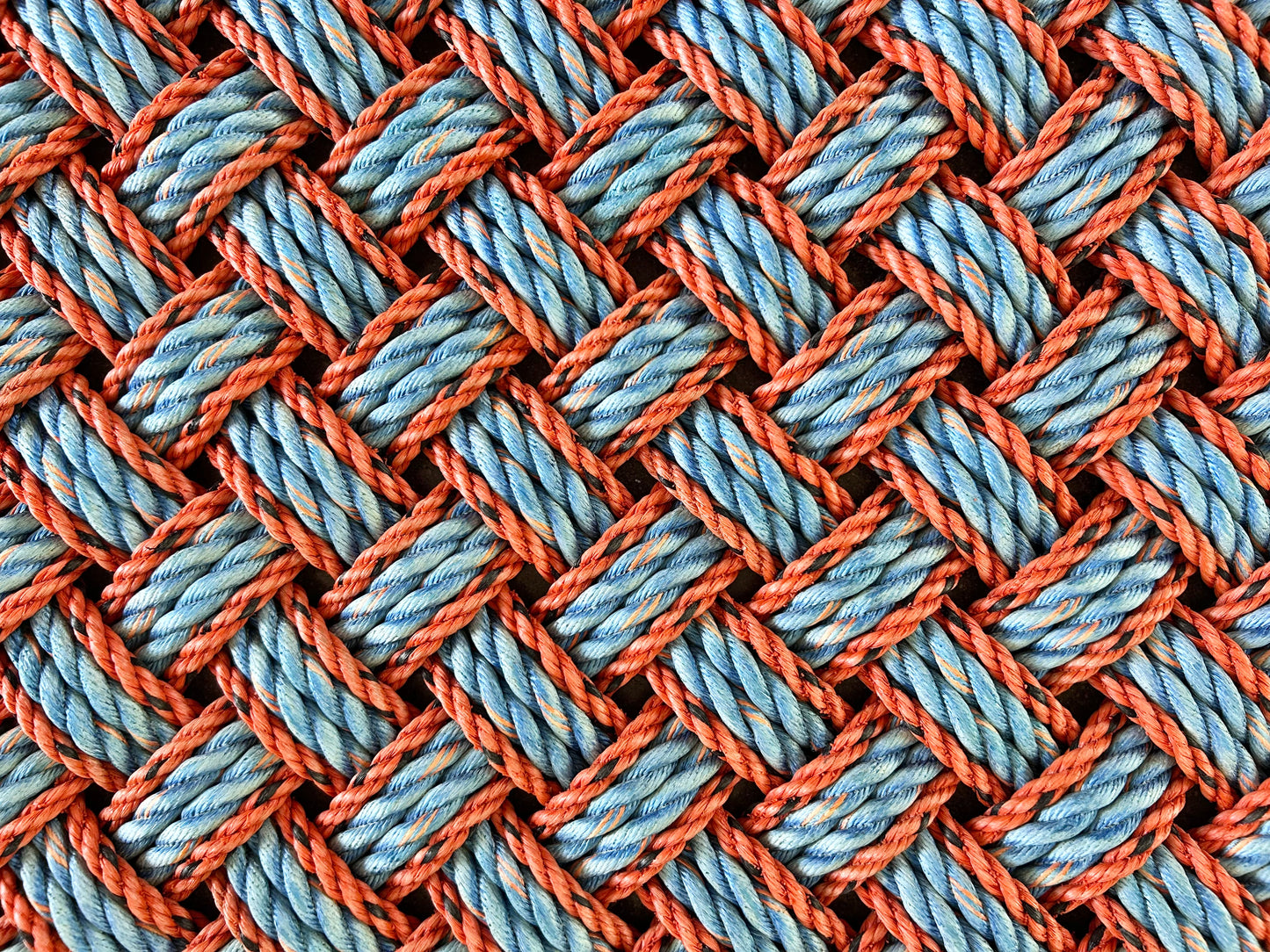Vibrant lobster rope mat