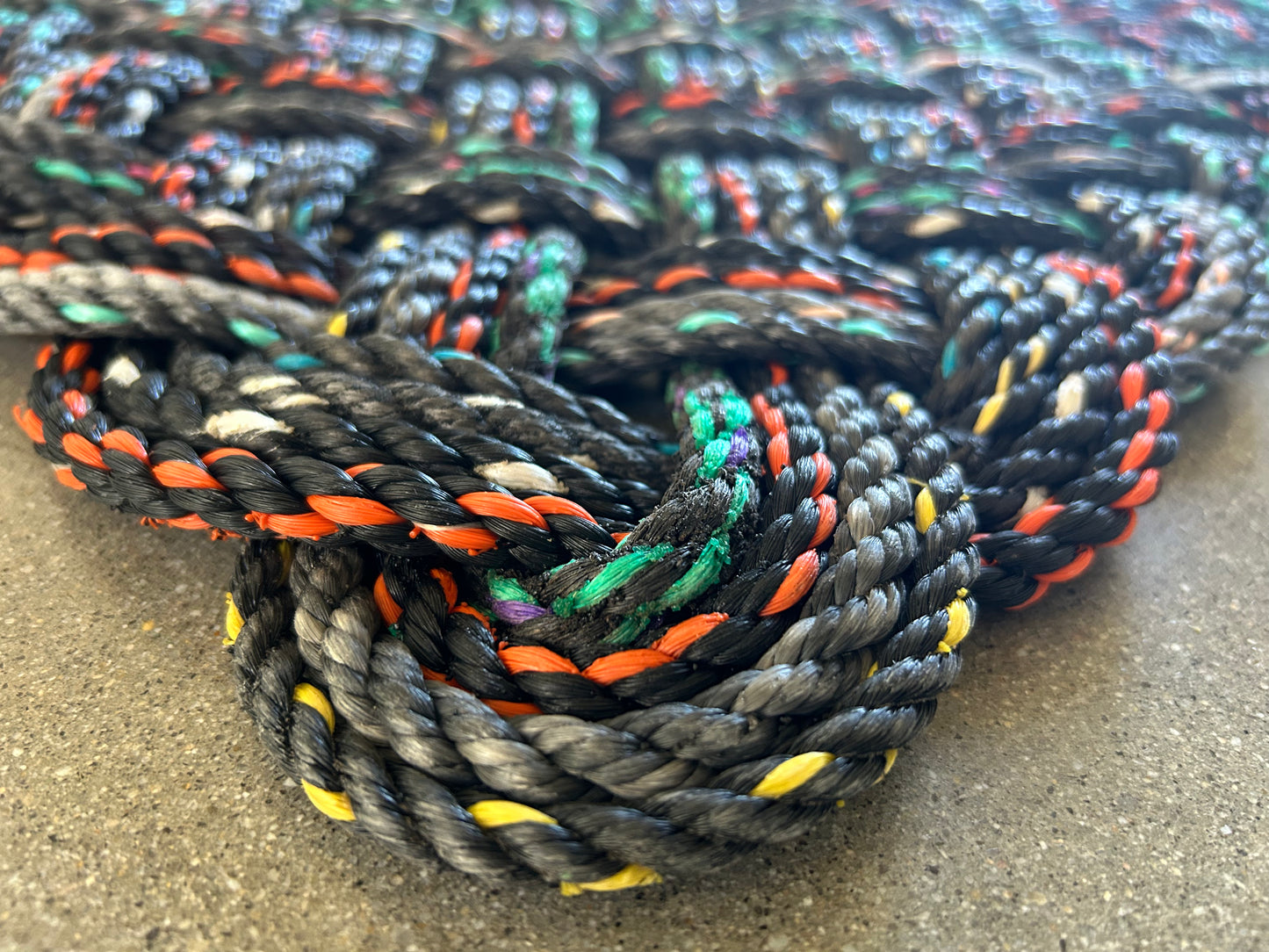 Reclaimed Lobster Rope Doormat