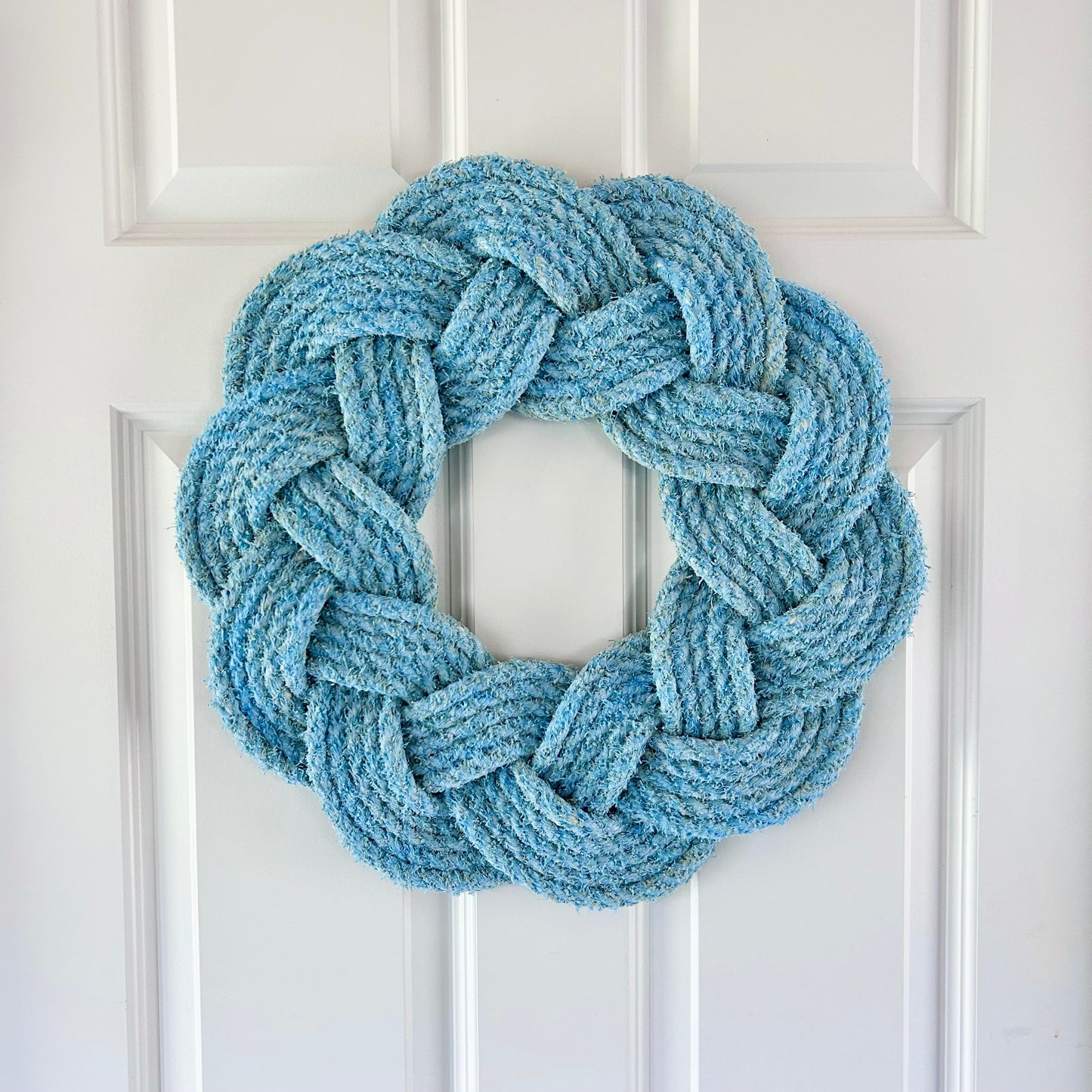 Rustic Mariner Wreath in Sky Blue