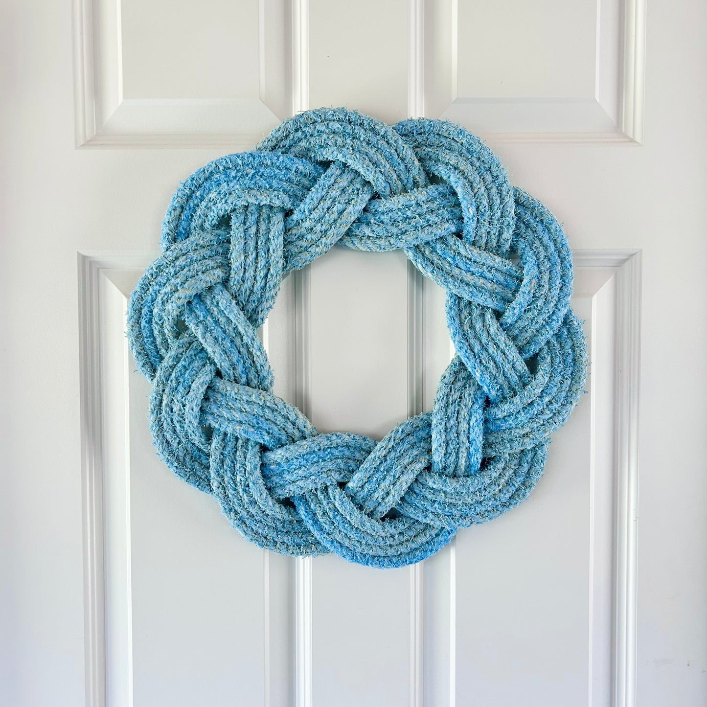 Rustic Mariner Wreath in Sky Blue