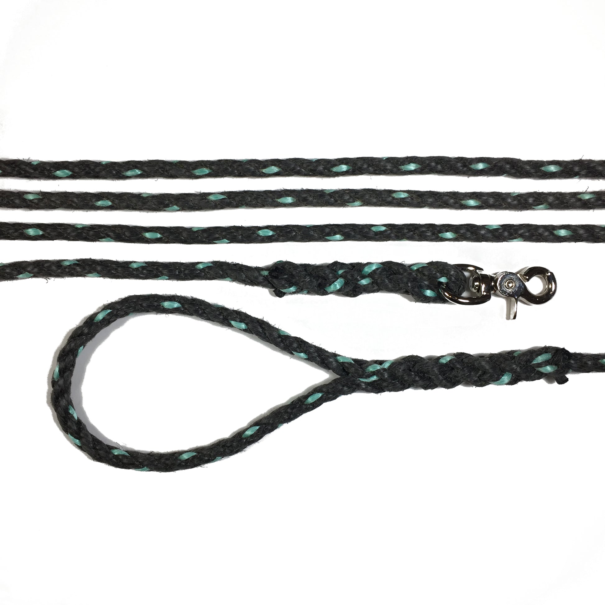 Charcoal with turquoise