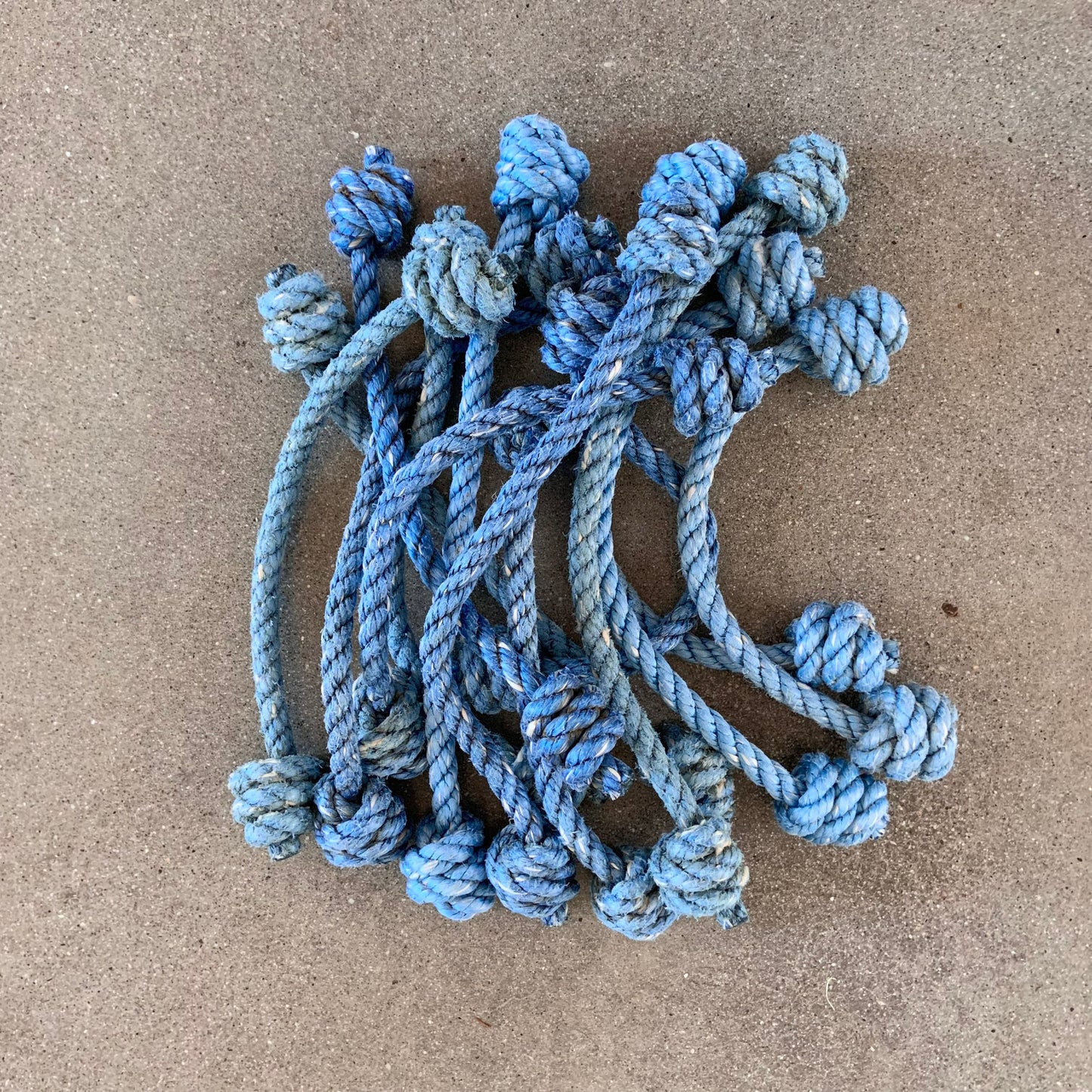 Upcycled Rope Dog Toy, Lobster rope chew toy, throw toy, plastic rope dog chew toy, reclaimed toy, Made in Maine