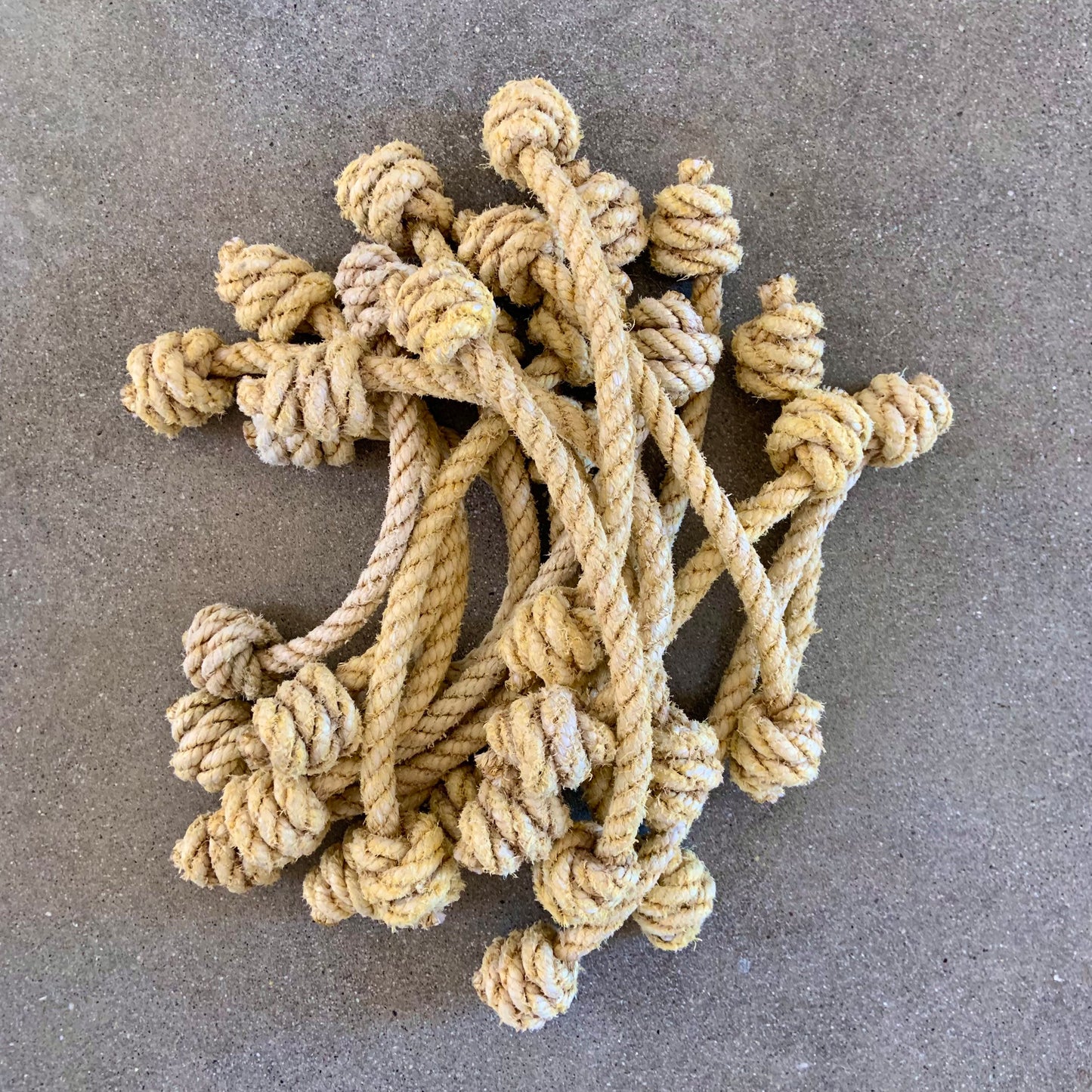 Upcycled Rope Dog Toy, Lobster rope chew toy, throw toy, plastic rope dog chew toy, reclaimed toy, Made in Maine