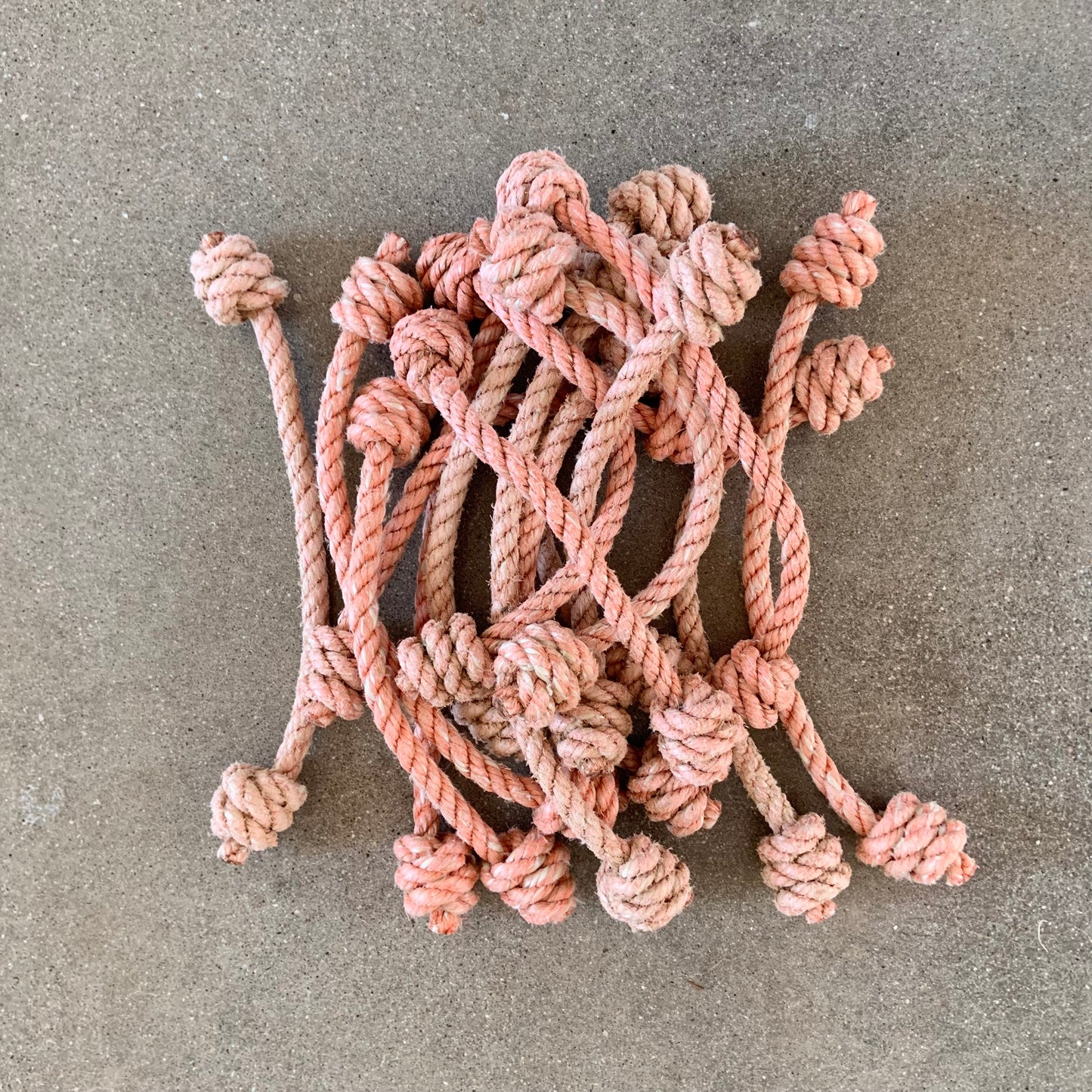 Upcycled Rope Dog Toy, Lobster rope chew toy, throw toy, plastic rope dog chew toy, reclaimed toy, Made in Maine