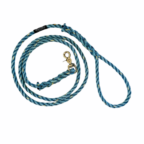 6' Blue Lobster Rope Dog Leash