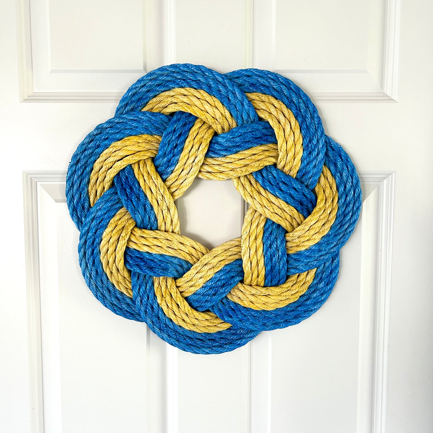 Blue and Yellow Wreath