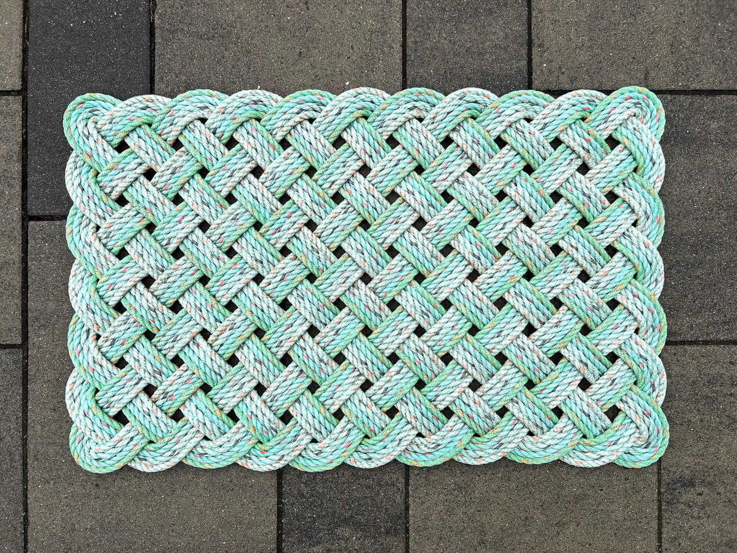 Sea Glass Rope Doormat