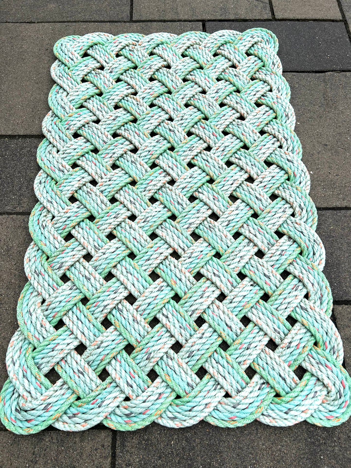 Sea Glass Rope Doormat