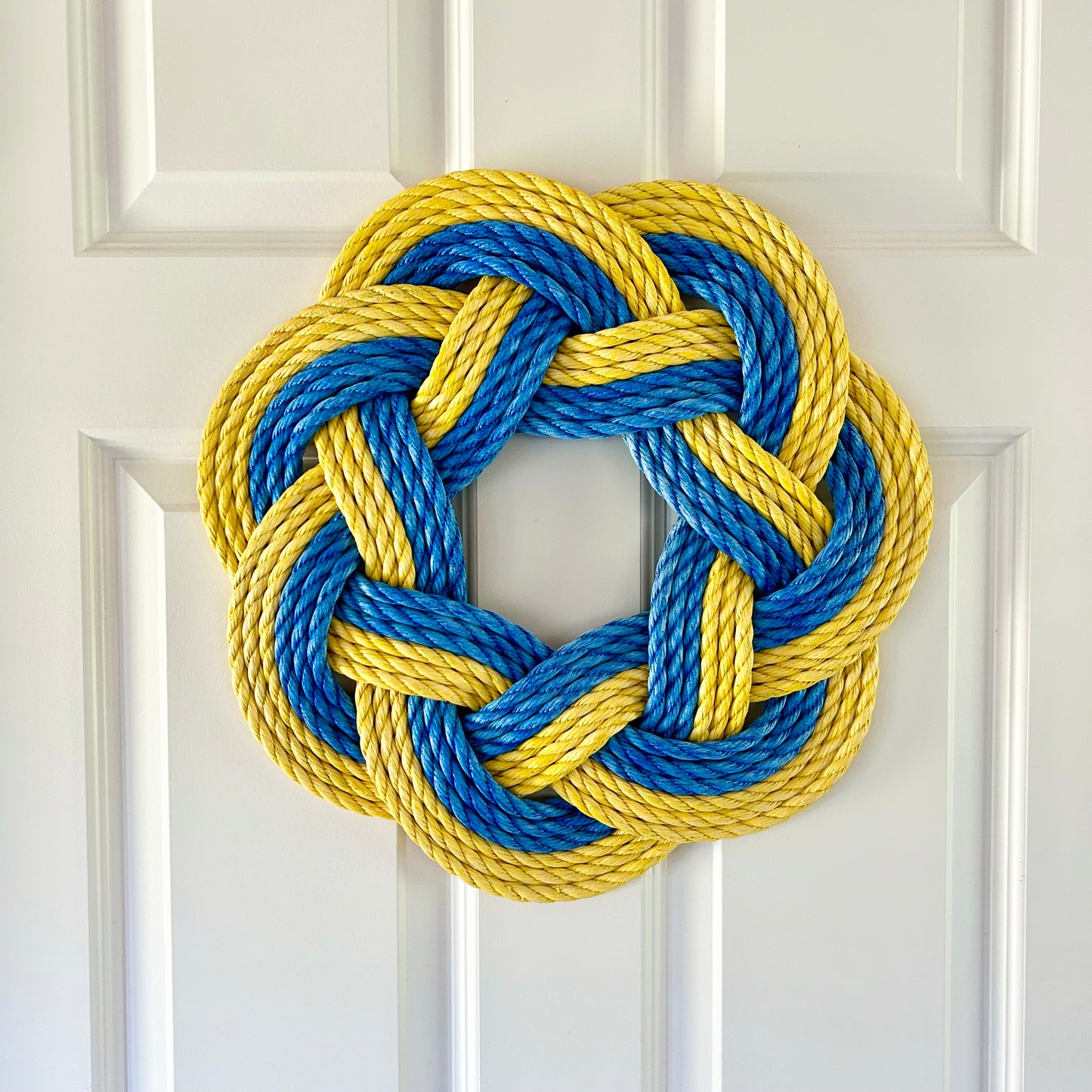 Blue and Yellow Wreath