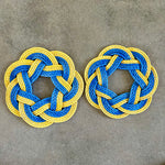 Blue and Yellow Wreath