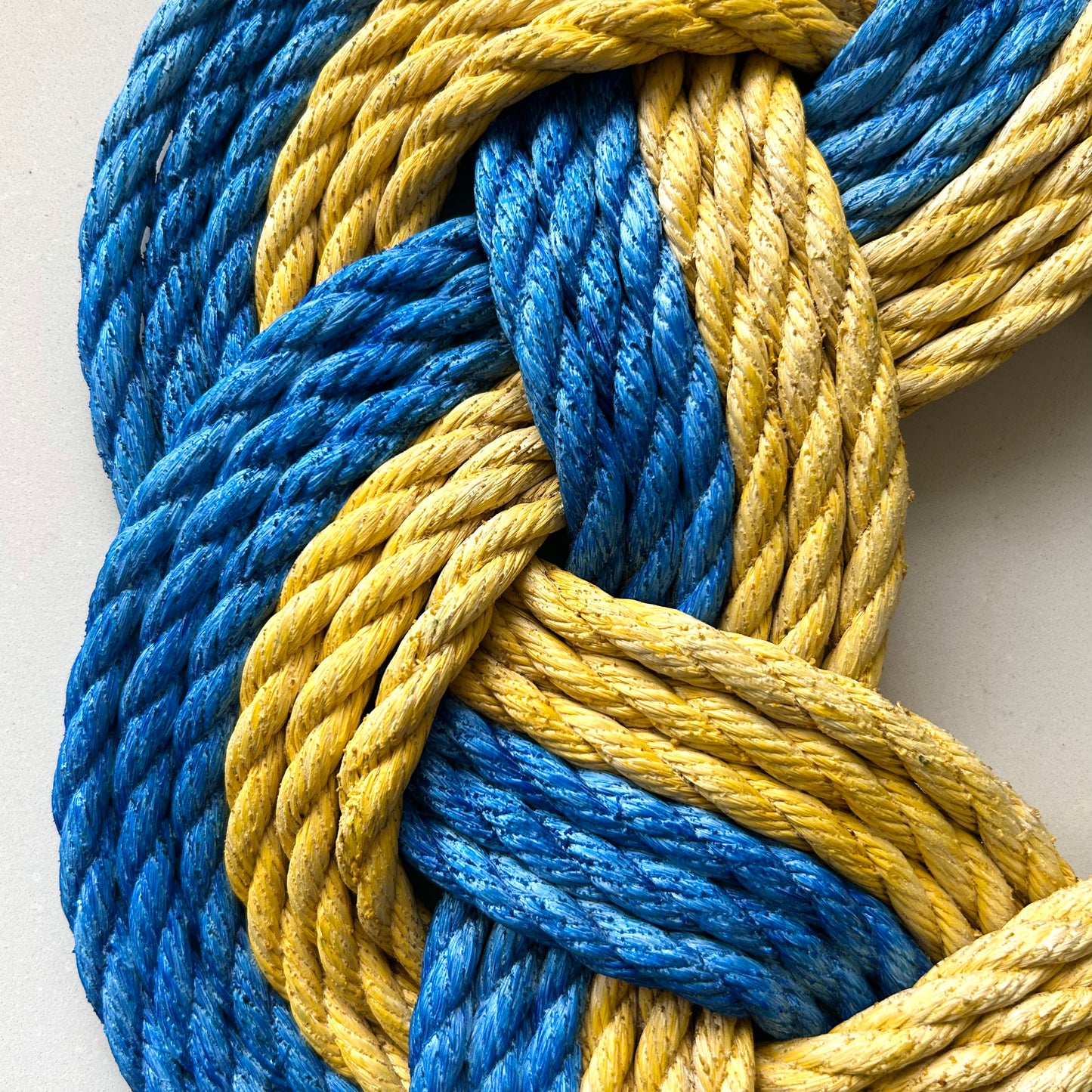 Blue and Yellow Wreath