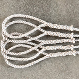 6' white Lobster Rope Dog Leash