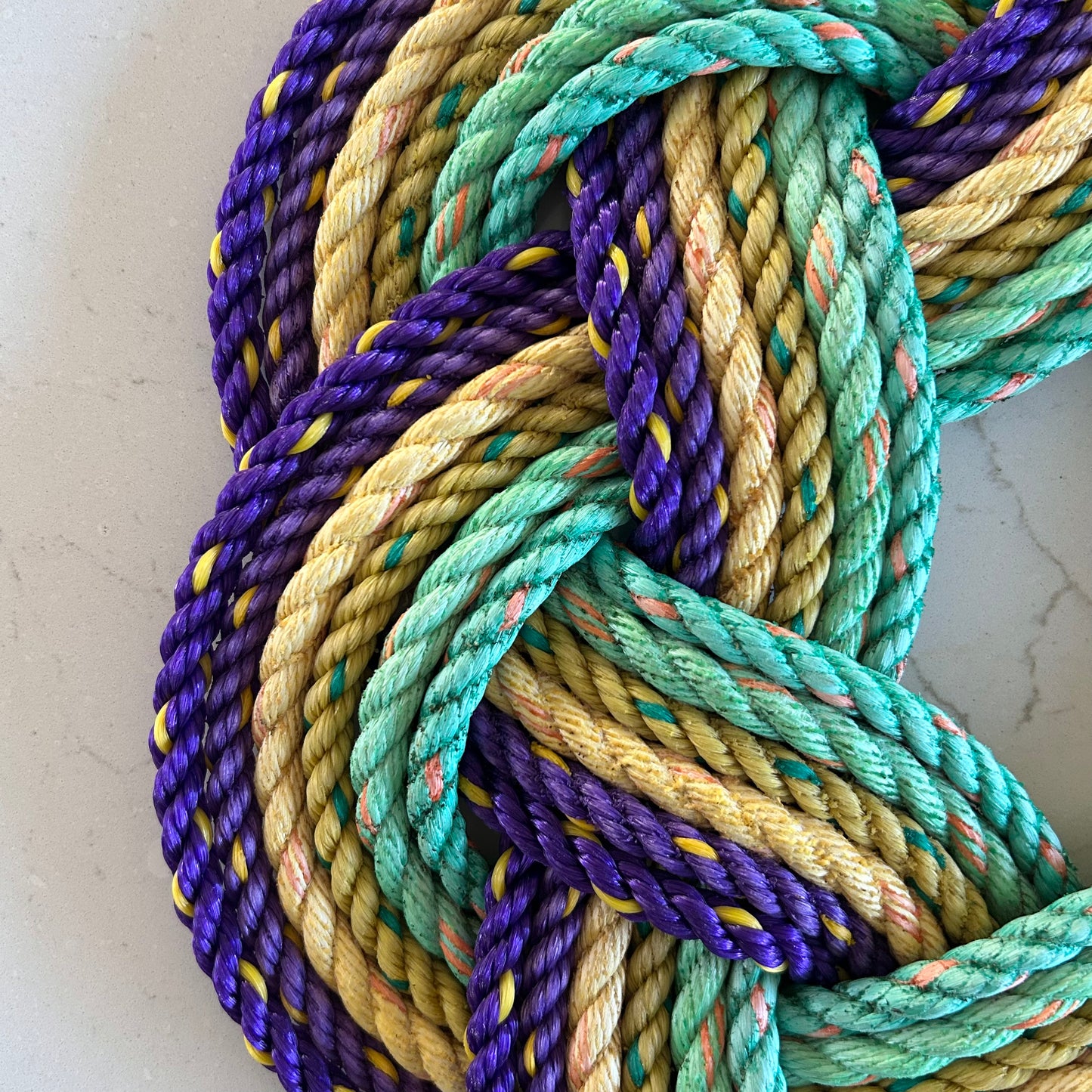 Mardi Gras Rope Wreath