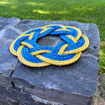 Blue and Yellow Wreath