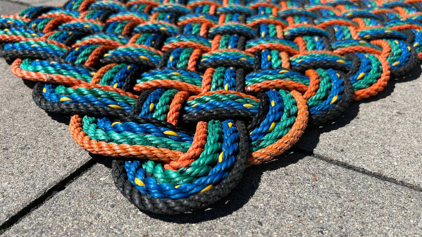 Upcycled Lobster Rope Mat