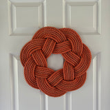 Orange Rope Wreath