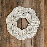 White Rope Wreath 14”