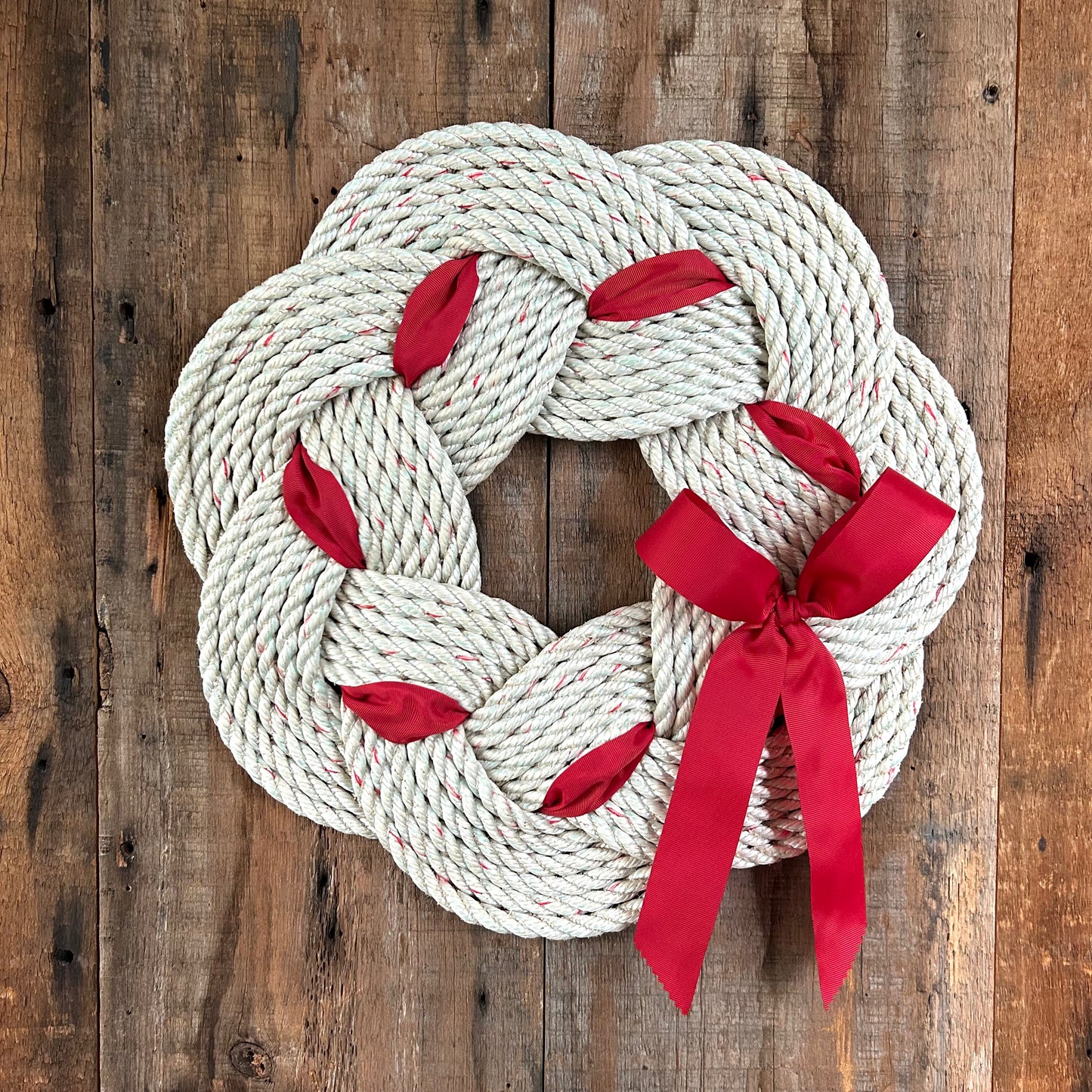 Christmas Wreaths with Red Ribbon