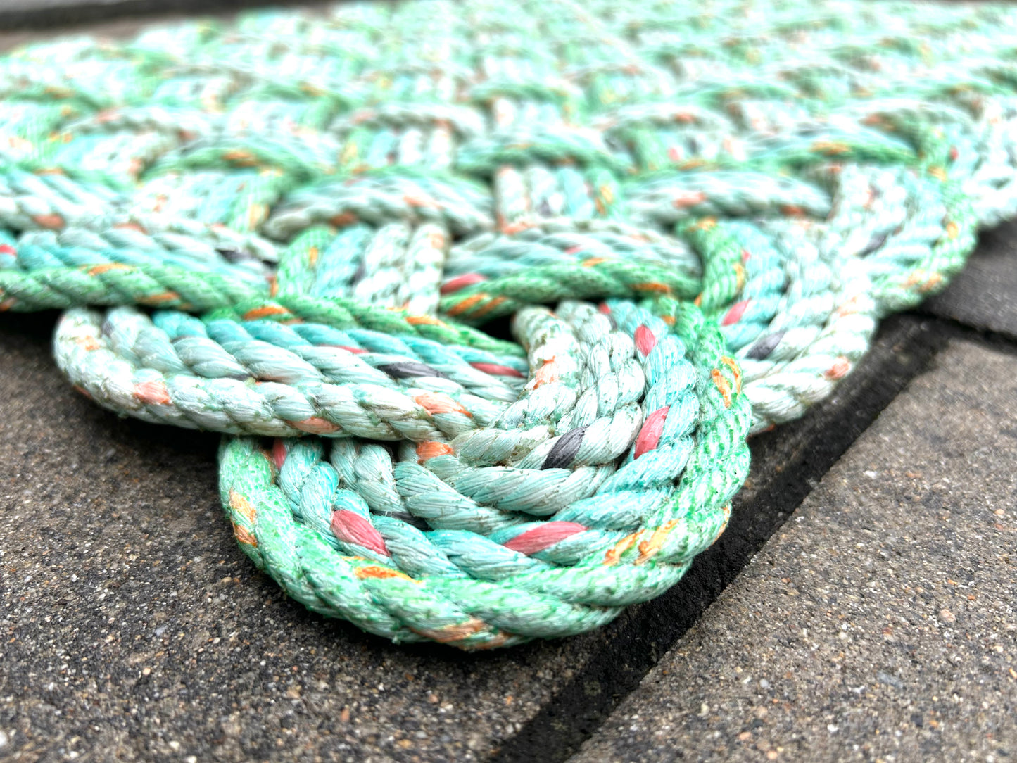 Sea Glass Rope Doormat