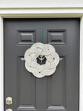 White Wreath with accent color
