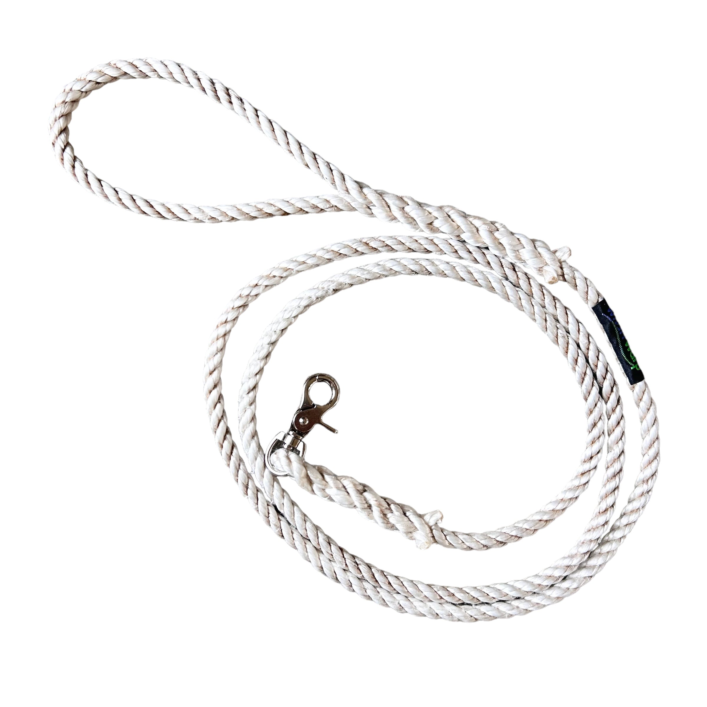 Trapper Rope Leash 6' white Lobster Rope Dog Leash – WharfWarp