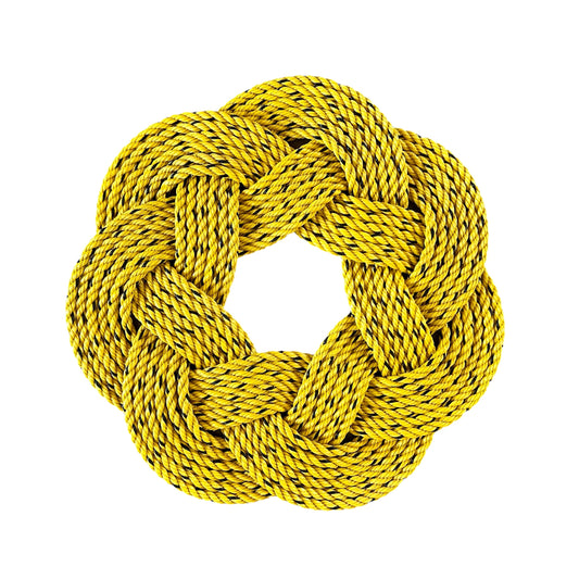 Yellow Check Wreath