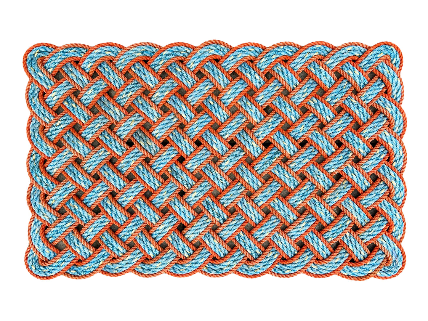 Vibrant lobster rope mat