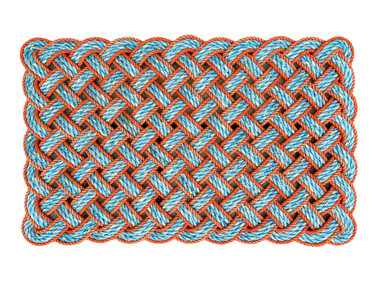 Vibrant lobster rope mat