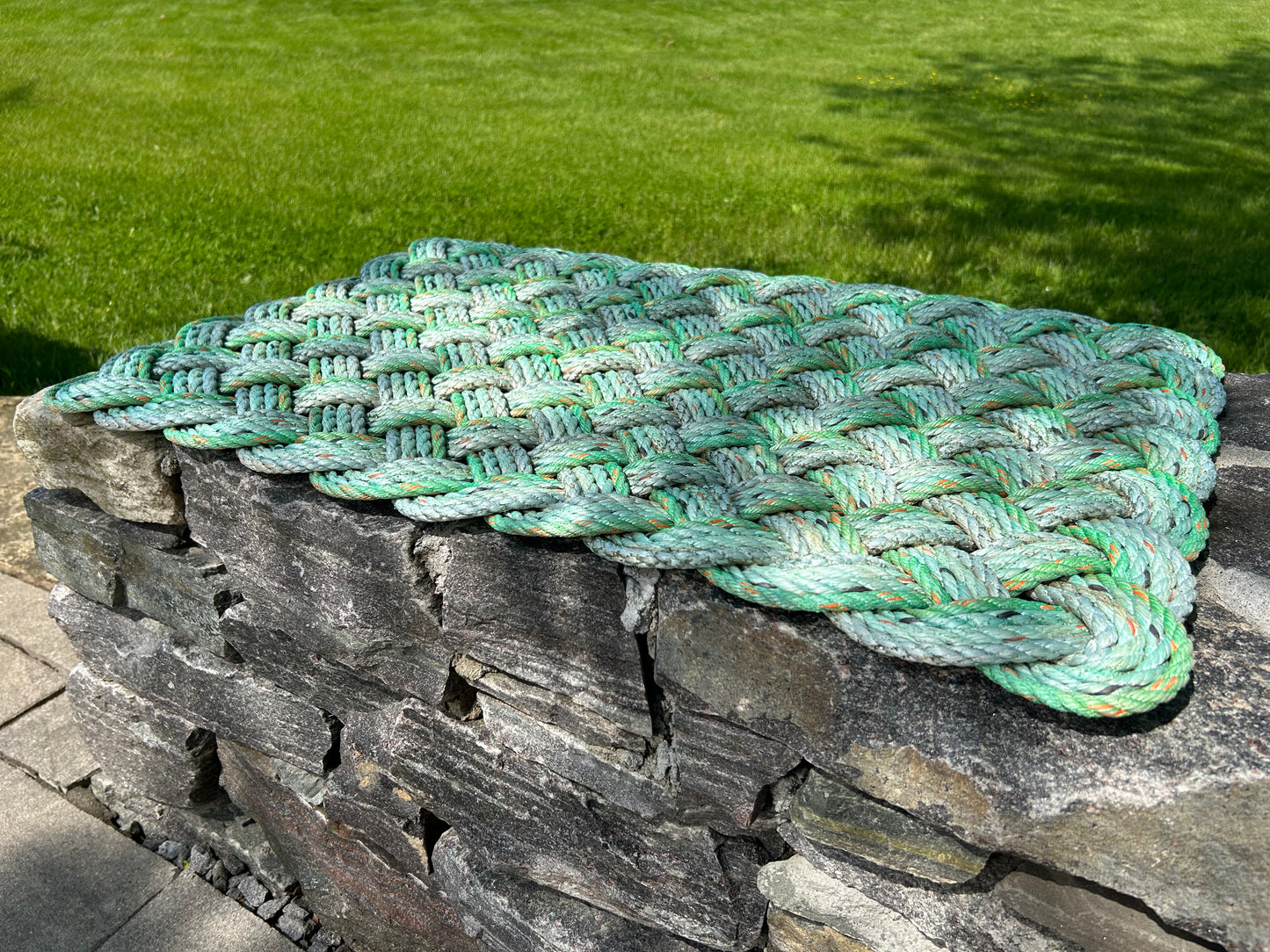 Sea Glass Rope Doormat