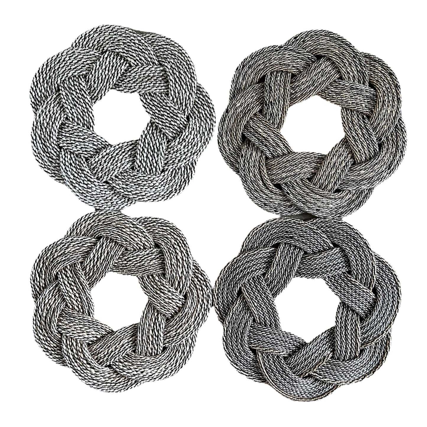 Salt and Pepper Wreath 13"