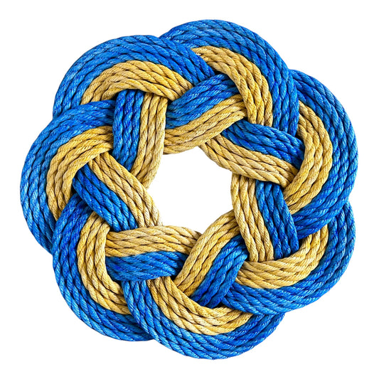 Blue and Yellow Wreath