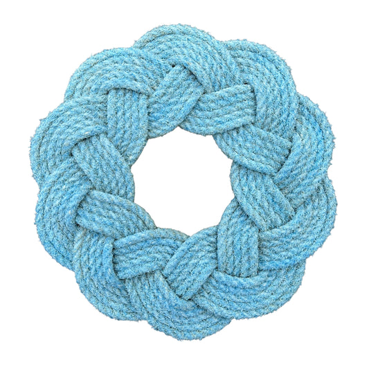Rustic Mariner Wreath in Sky Blue
