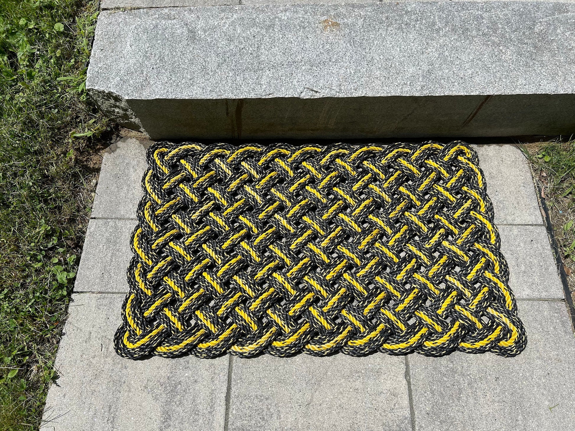 Reclaimed lobster rope doormat