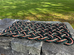 Upcycled lobster rope doormat, Nautical welcome mat, Reclaimed outdoor rope doormat, Maine made, Rainbow rope mat, Woven by WharfWarp