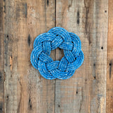 Blue Mini Wreath 10" Small Rope Wreath