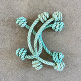 Upcycled Rope Dog Toy, Lobster rope chew toy, throw toy, plastic rope dog chew toy, reclaimed toy, Made in Maine
