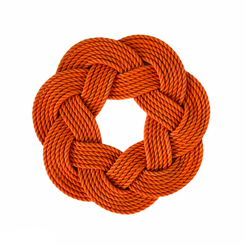Orange Rope Wreath