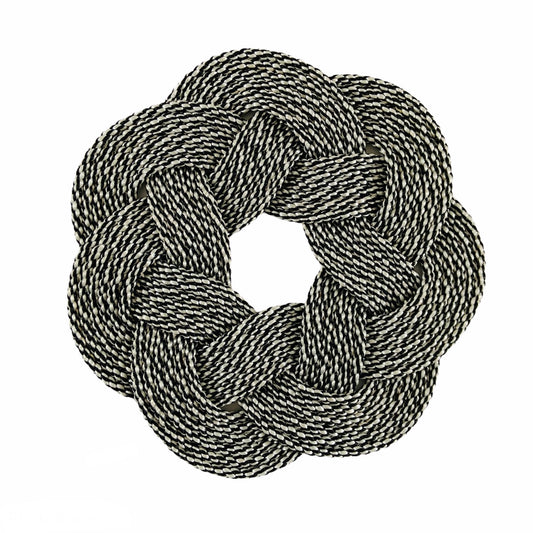 Salt and Pepper Wreath 13"